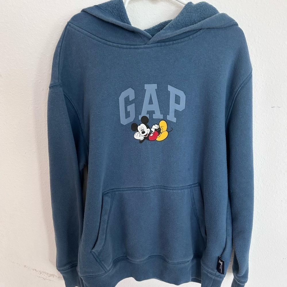 Gap & Disney Micky Mouse Blue Kangaroo Pocket Hoodie

Size 8